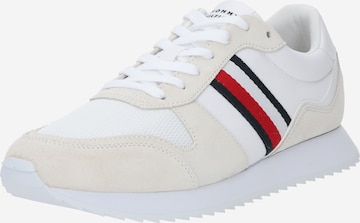 Baskets basses 'Runner Evo Mix Ess' TOMMY HILFIGER en blanc : devant