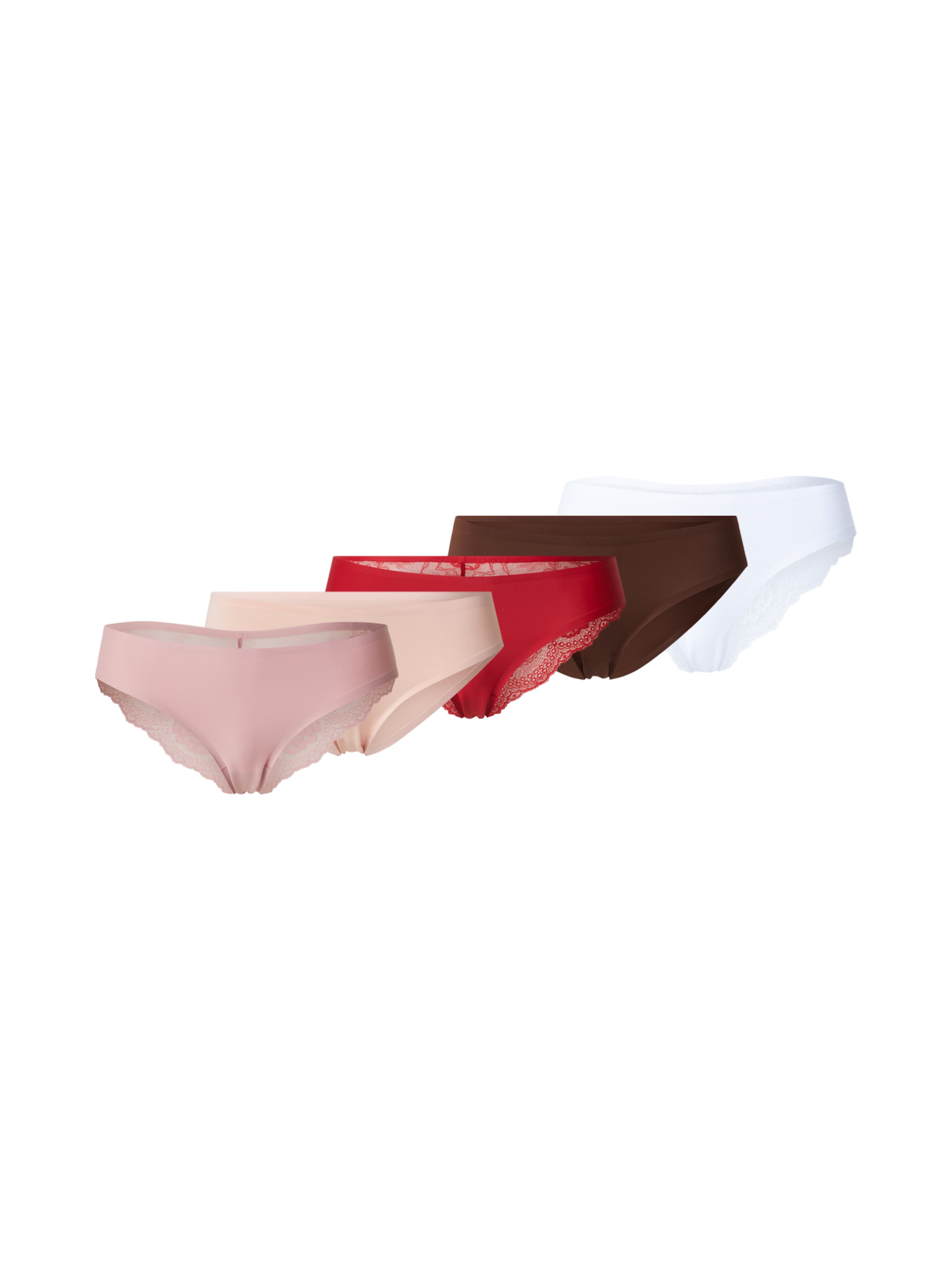 Slip Hunkemöller di colore nudo / marrone / rosé / rosso / bianco, Visualizzazione prodotti