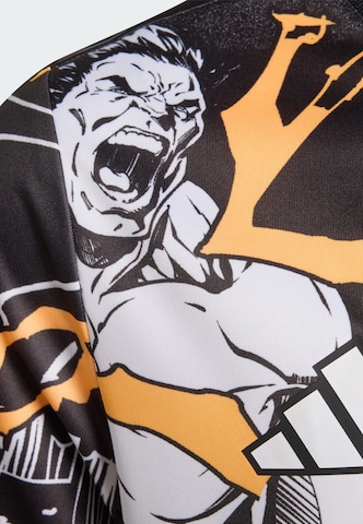 T-Shirt fonctionnel 'All Blacks Marvel Captains' ADIDAS PERFORMANCE en noir