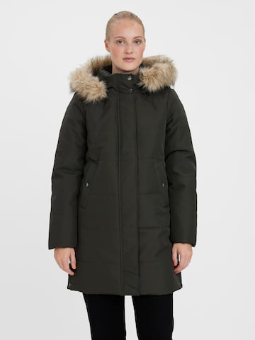 VERO MODA - Abrigo de invierno 'Addison' en verde: frente