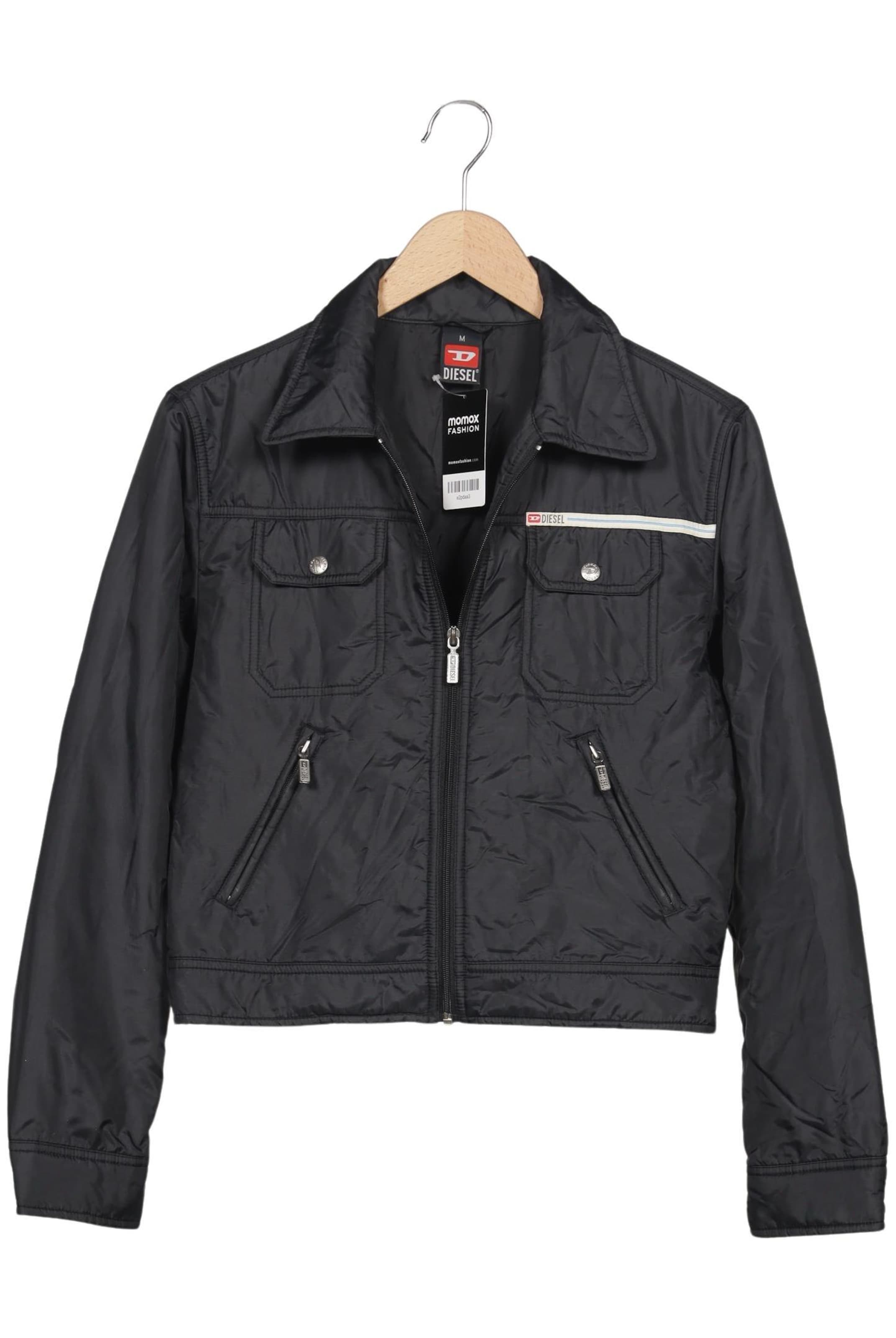 DIESEL Jacket & Coat in M in Black: front