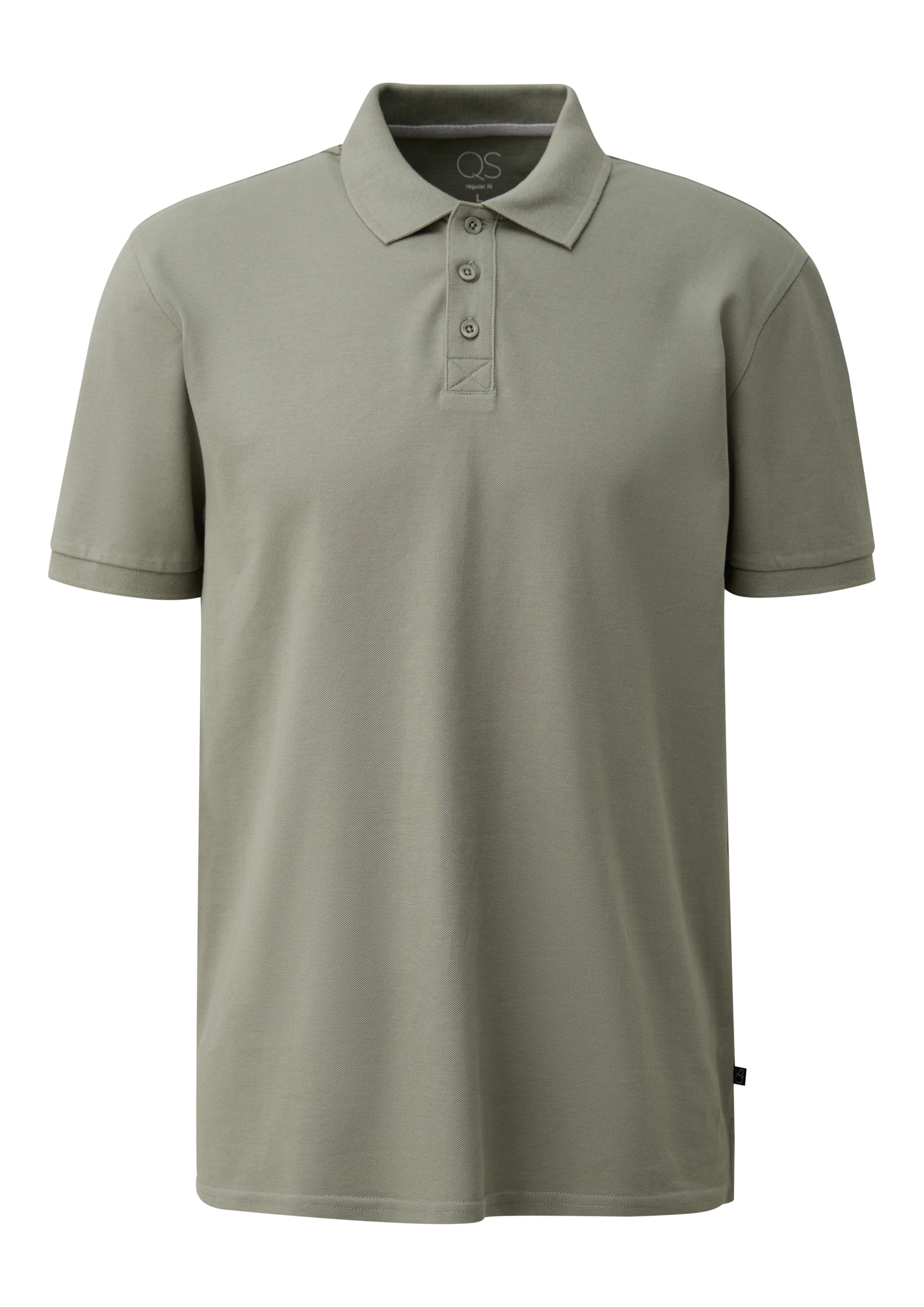 QS Poloshirt in Grün: Vorderseite