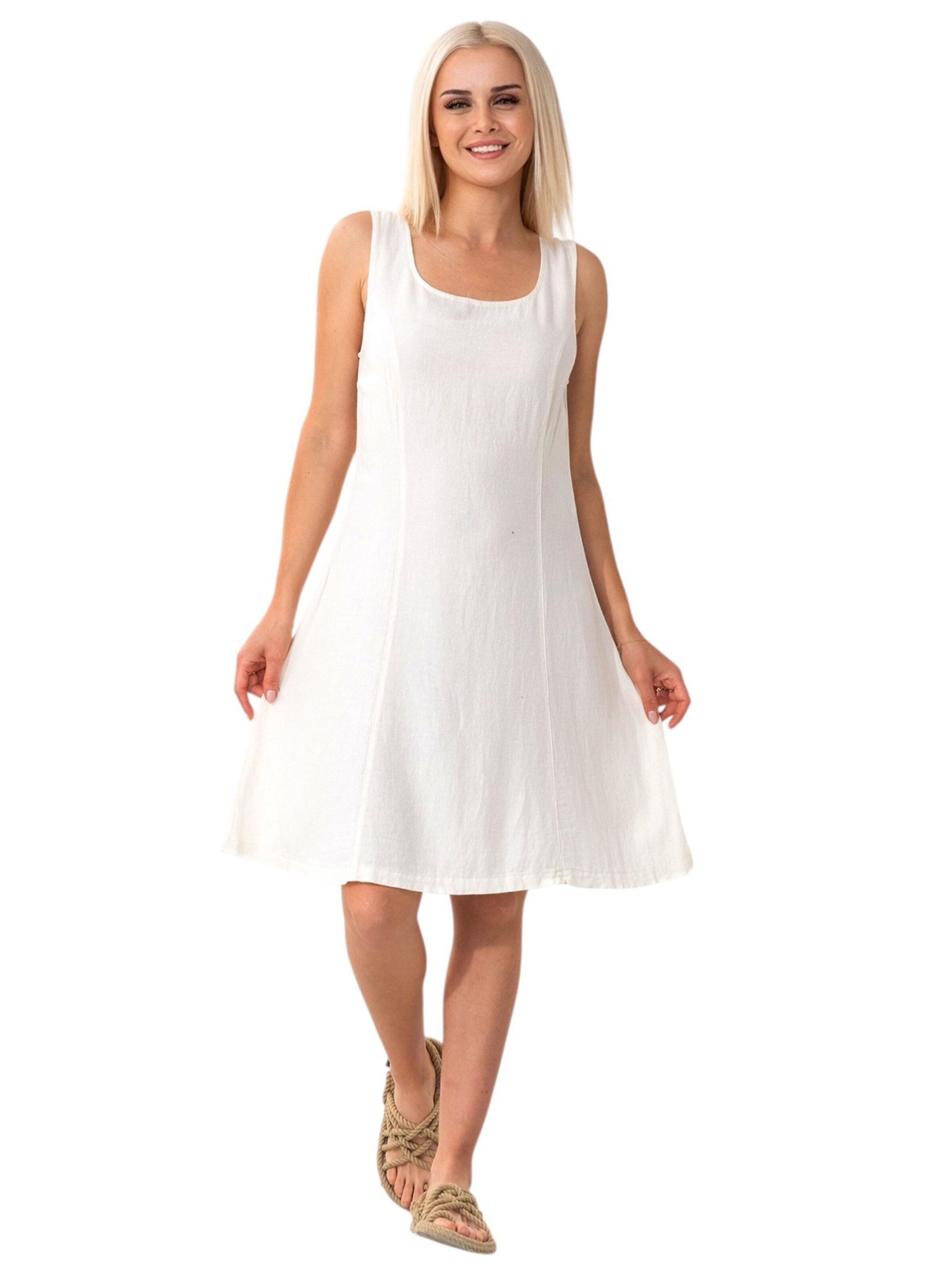 Robe d’été 'AMIRA' WENOR en blanc