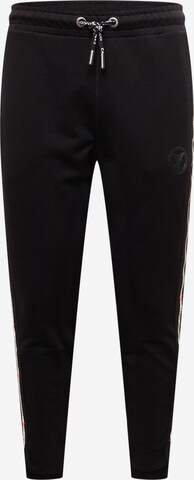 Carlo Colucci Tapered Broek 'Daddezio' in Zwart: voorkant