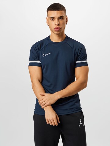 NIKE Performance shirt 'Academy 21' in Blue: front