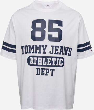 Tommy Jeans Plus Shirt in Wit: voorkant