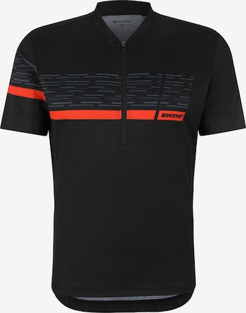 ZIENER Performance Shirt 'NEMIC-Z ' in Black: front