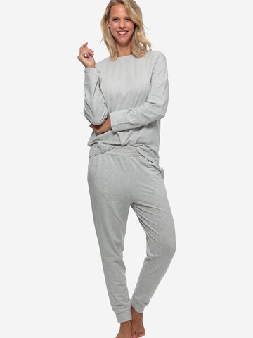 SCHIESSER Pajama 'Organic Cotton' in Grey