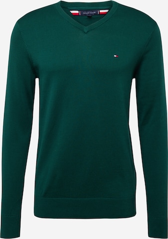 Pull-over 'ESSENTIAL' TOMMY HILFIGER en vert : devant