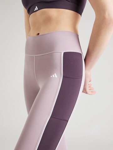 ADIDAS PERFORMANCE Slimfit Sporthose in Lila