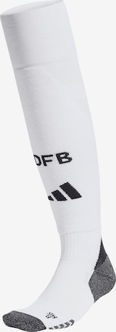 FC BAYERN MÜNCHEN Soccer Socks 'DFB Home' in White: front