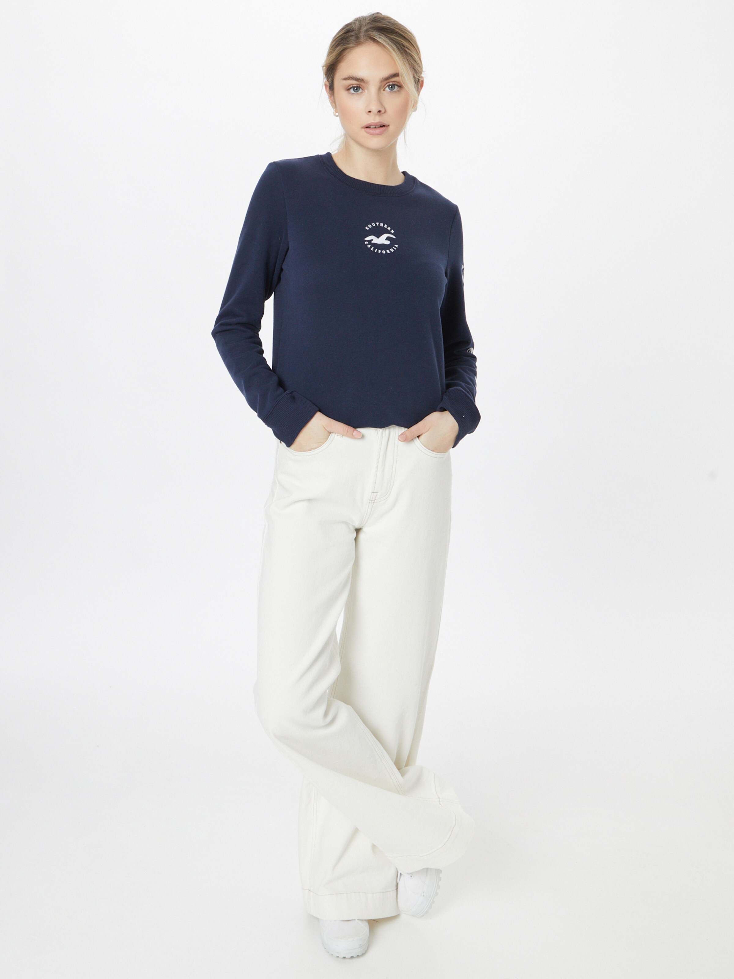 Frauen Sweat HOLLISTER Sweatshirt in Navy - UW48417 Frauen Sweat HOLLISTER Sweatshirt in Navy - UW48417