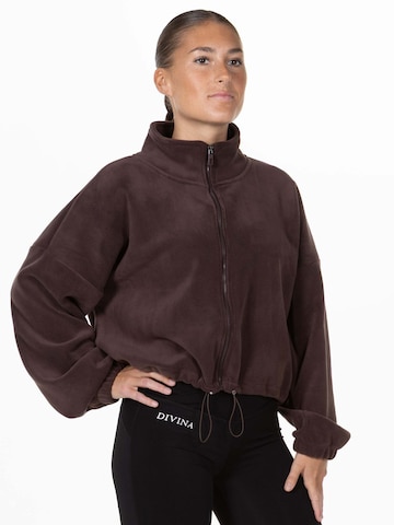 Veste en polaire 'Teddy' Divina en marron