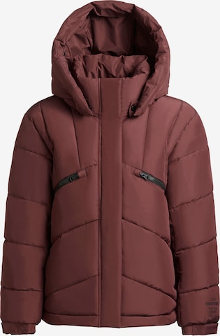 Veste d’hiver 'Evande' khujo en rouge : devant