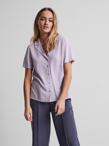 PIECES Bluse 'Olivia' in Lila: Vorderseite