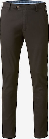 MEYER Chino Pants in Brown: front