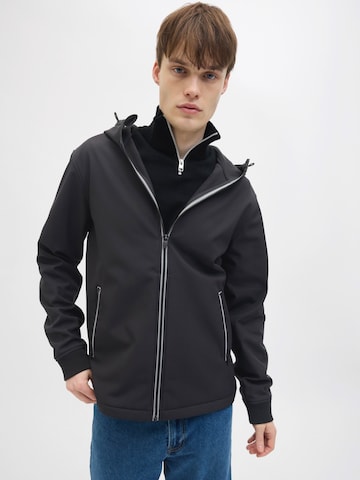 Veste mi-saison 'JREBWOOD' JJ Rebel en noir