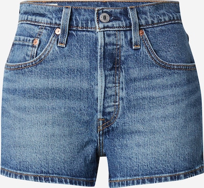 Džinsai '501® Original Short' iš LEVI'S ®, spalva – tamsiai (džinso) mėlyna / ruda / kraujo spalva / balta, Prekių apžvalga