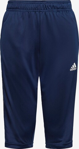 ADIDAS PERFORMANCE Slim fit Workout Pants in Blue: front