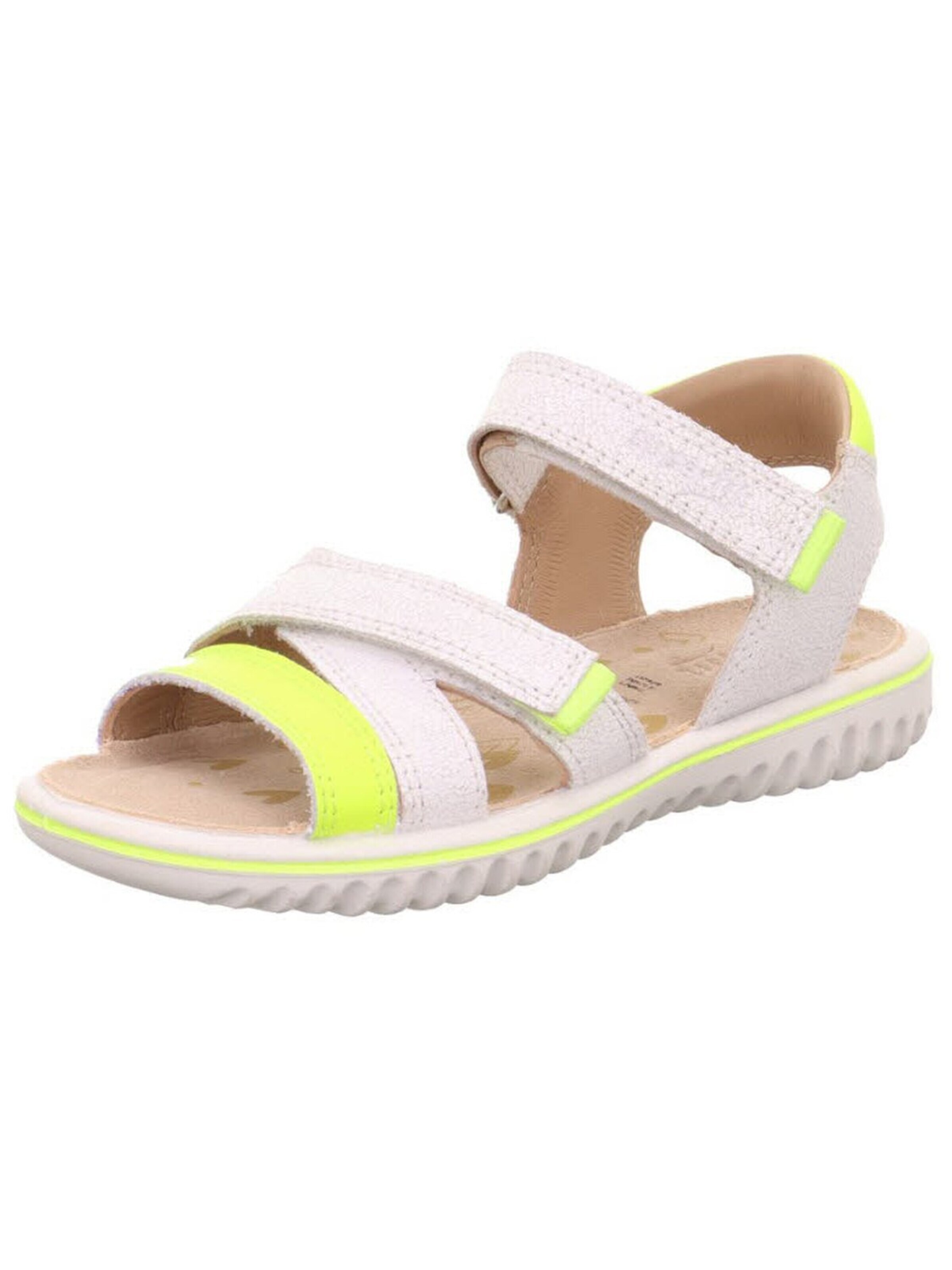SUPERFIT Sandale 'Sandale Mädchen 1-009014 1000 Echtleder in weiß'‌‌‌‌‌‌‌‌‌‌ in Pink: Vorderseite