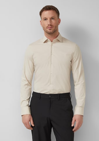 s.Oliver Regular fit Button Up Shirt ' ' in Beige