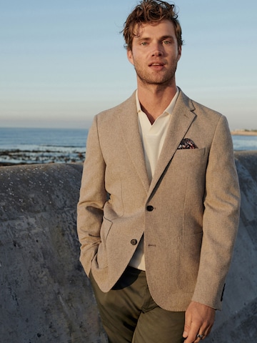 Next Slim Fit Forretningsjakke 'Nova Fides' i grå: forside