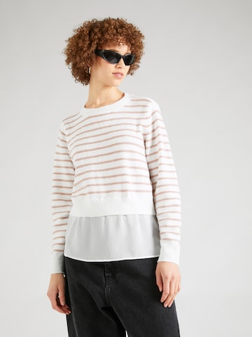 VILA Sweater 'Bente' in White: front