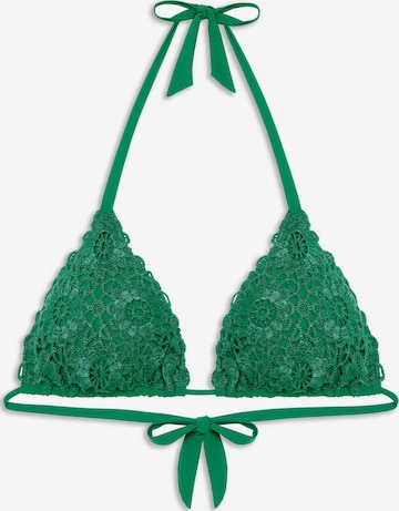 PAIN de SUCRE Kolmio Bikinitoppi 'Dren' värissä vihreä: etupuoli