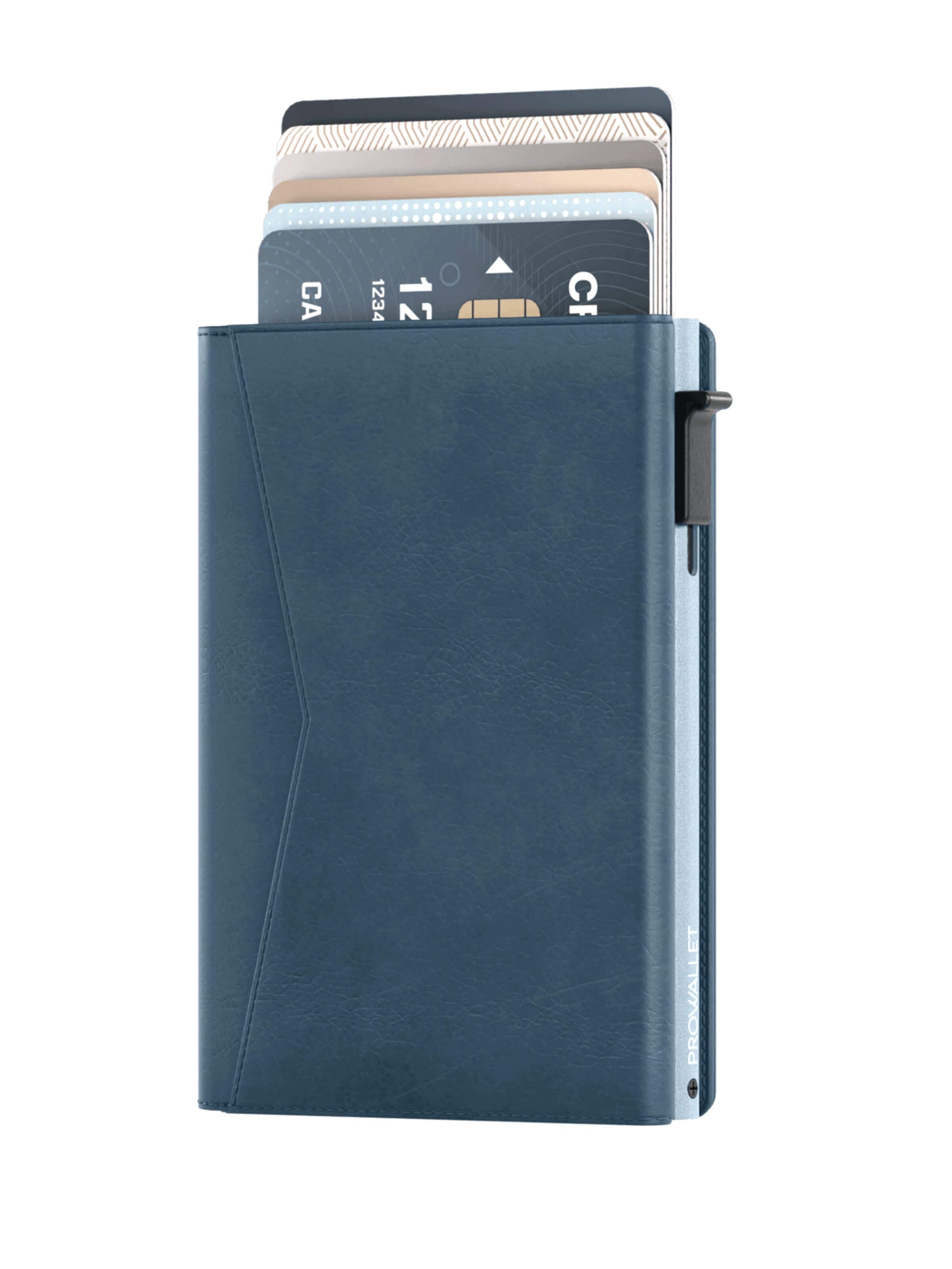 Prowallet Portemonnee 'Pasjeshouder Classic' in Blauw: voorkant