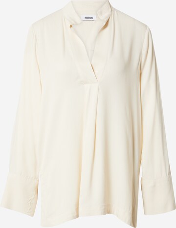 Camicia da donna di minimum in beige: frontale