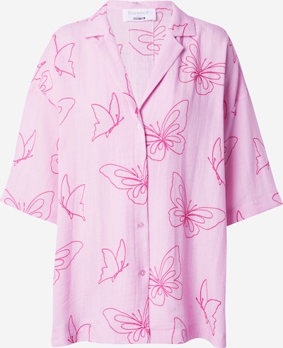 florence by mills exclusive for ABOUT YOU Bluse 'Break Time' i pastelpink / mørk pink, Produktvisning