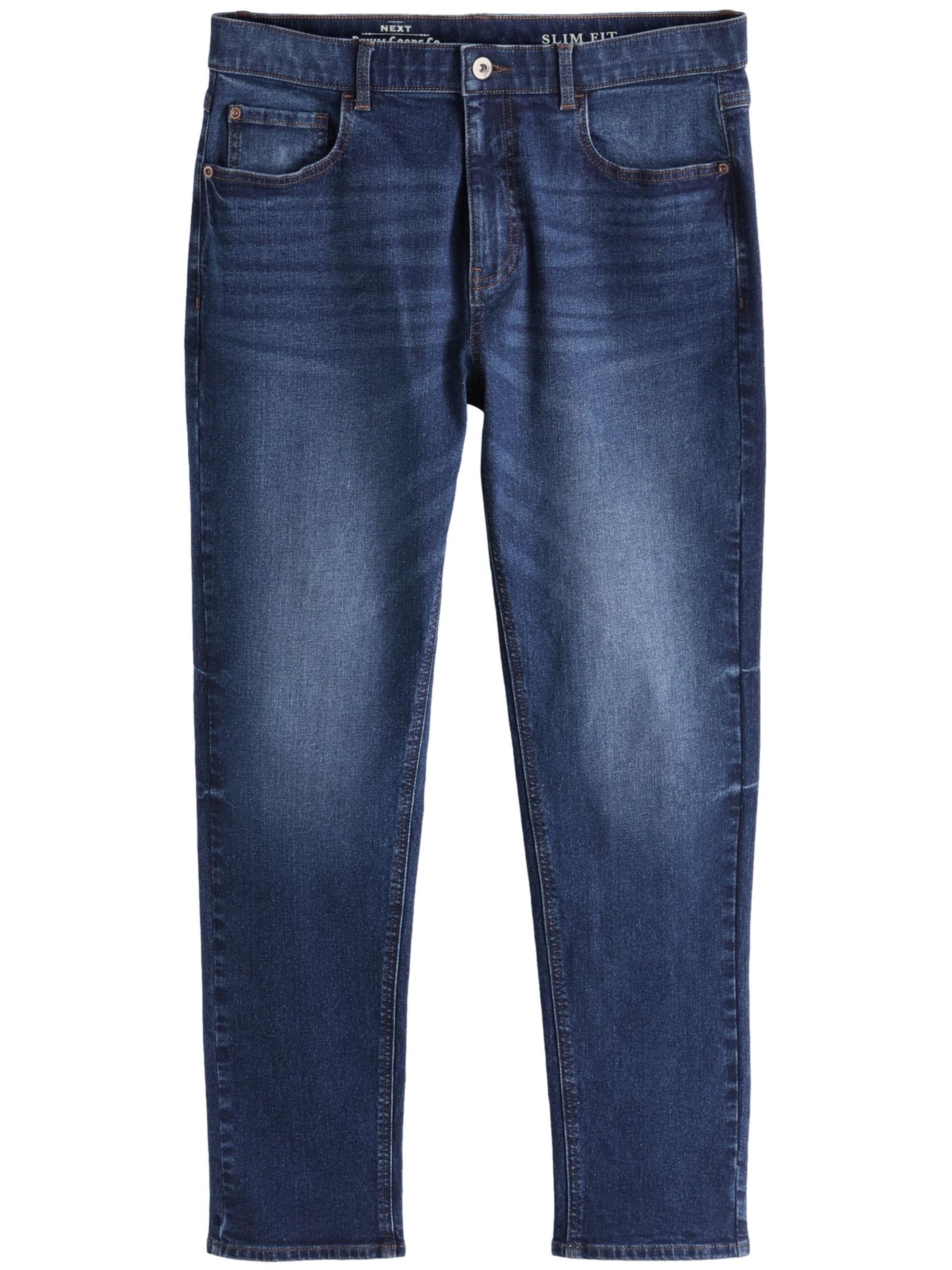 Next Slimfit Jeansy w kolorze niebieski: przód