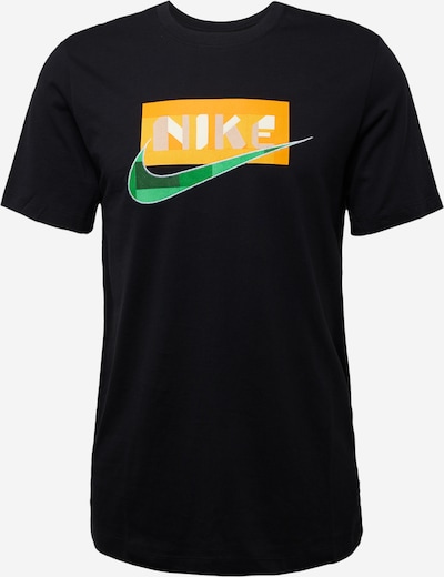 Nike Sportswear Koszulka w kolorze trawa zielona / pomarańczowy / czarny / białym, Podgląd produktu