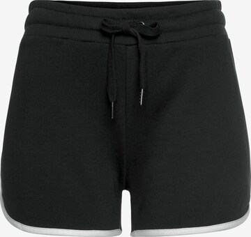 LASCANA Regular Pants in Black: front