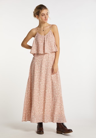 rožinė DreiMaster Vintage Vasarinė suknelė 'Zitha': priekis
