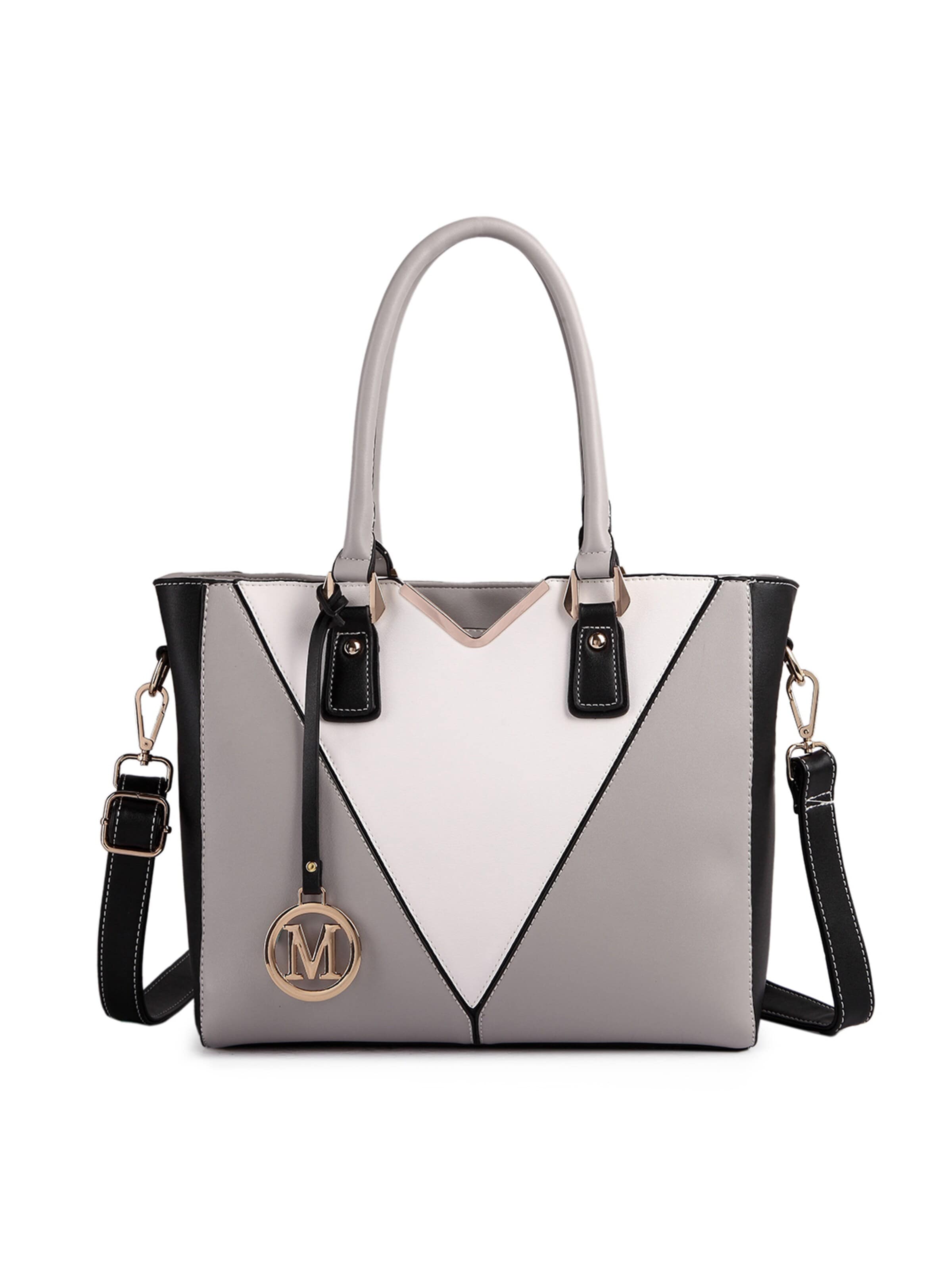 Miss Lulu Schultertasche‌‌‌‌‌‌‌ in Grau: Vorderseite