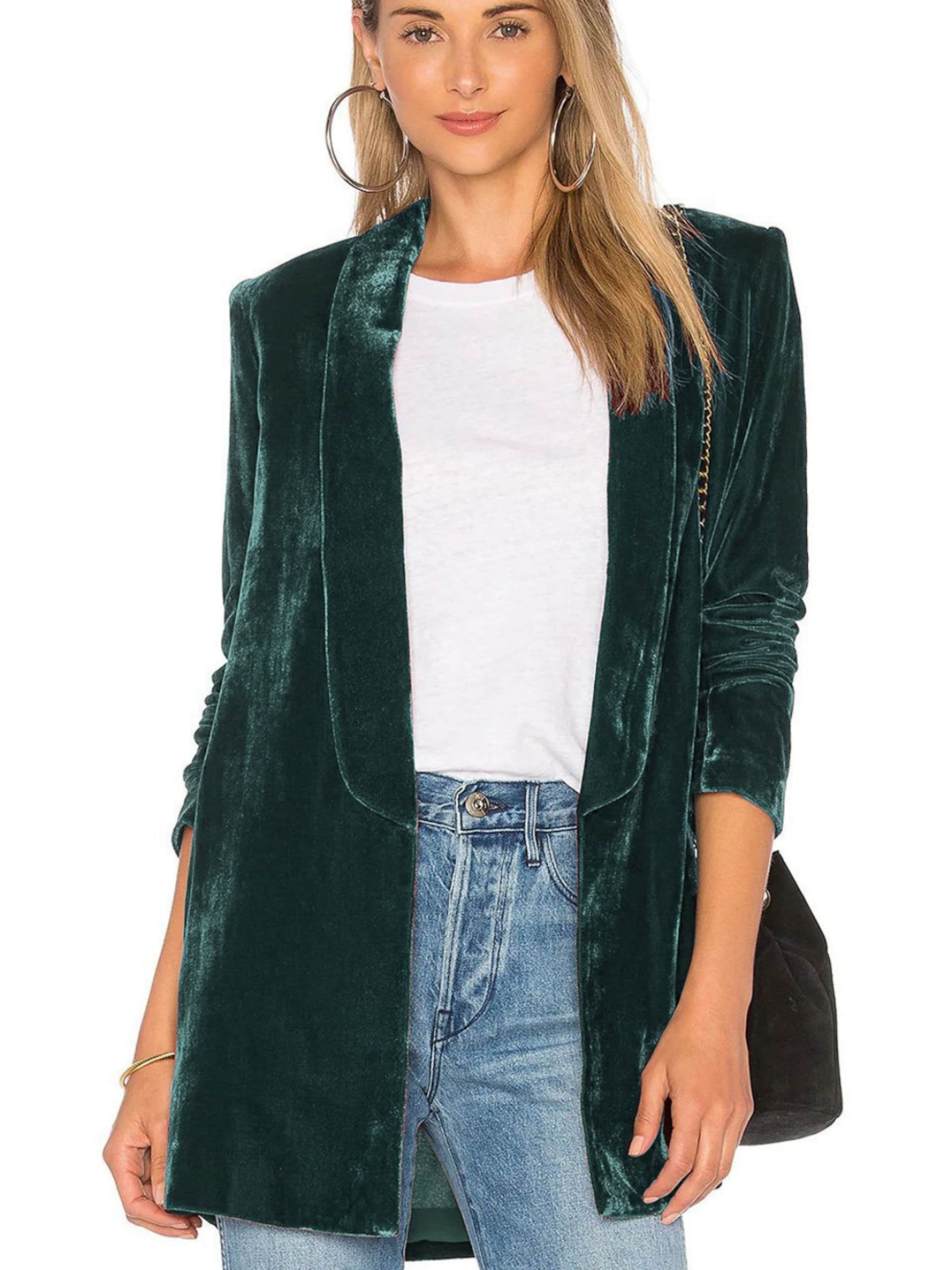 Yesfashion Blazer in Green: front