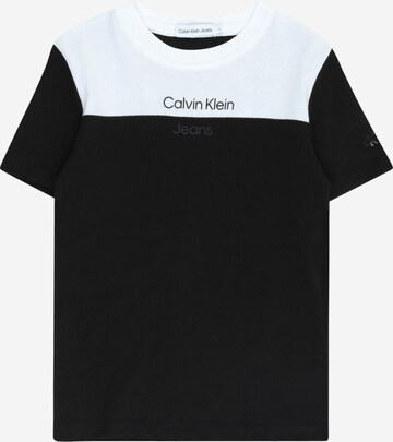 Calvin Klein Jeans Shirt in Zwart: voorkant