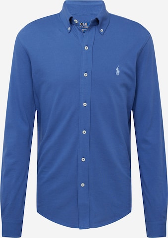 Chemise Polo Ralph Lauren en bleu : devant