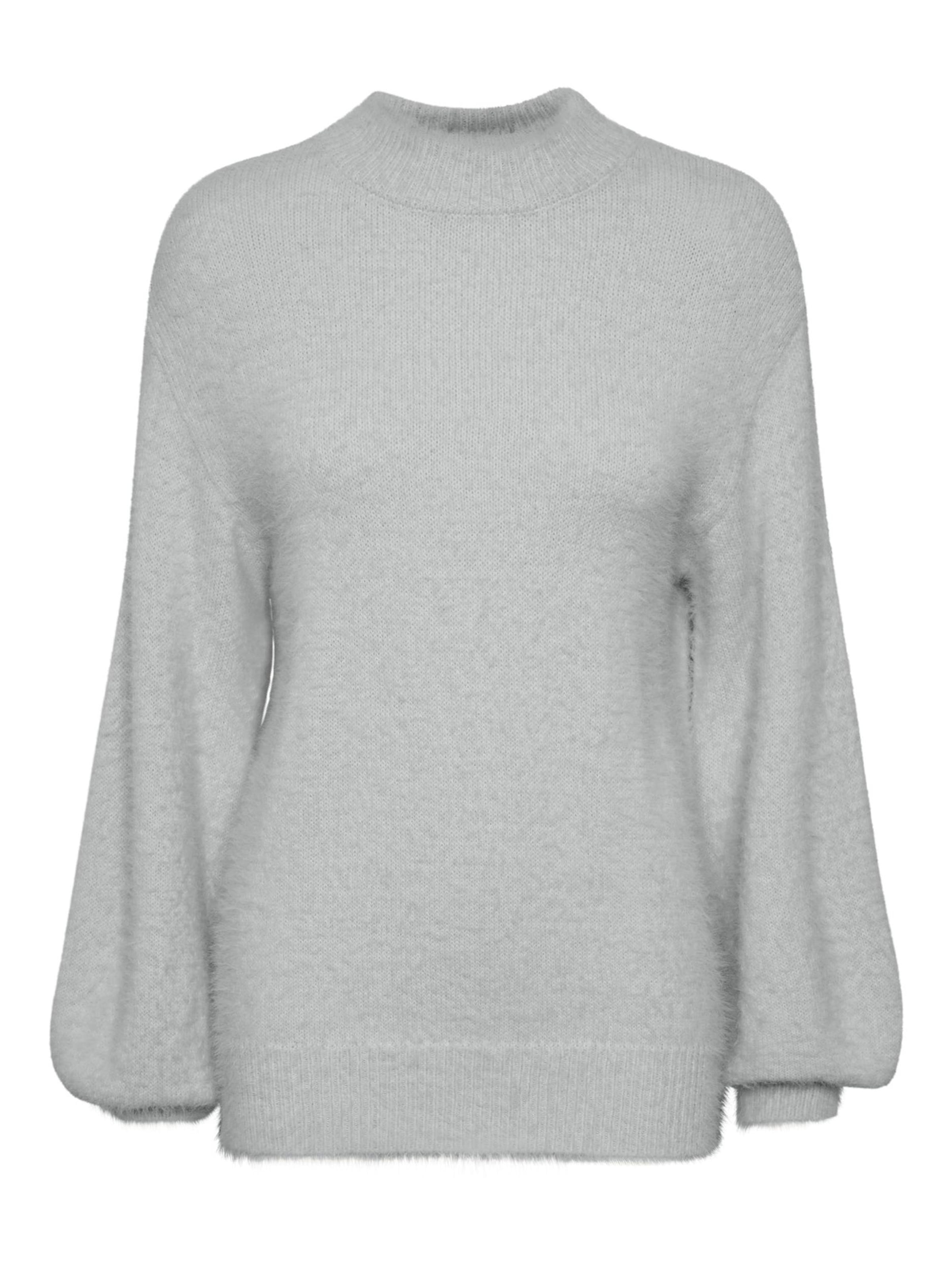 YAS Kampsun 'YASCHARLOTTE', värv hall: eest vaates