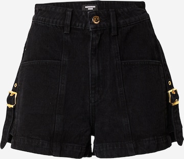 Hoermanseder x About You Loosefit Shorts 'Elva' (OCS) in Schwarz: predná strana