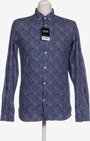 KnowledgeCotton Apparel Button Up Shirt in S in Blue: front