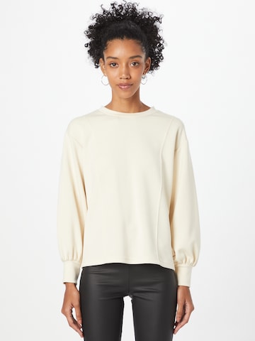 b.young Sweatshirt i beige: framsida