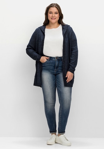 SHEEGO Strickjacke in Blau