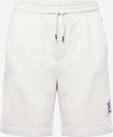 Pantalon QS en blanc : devant