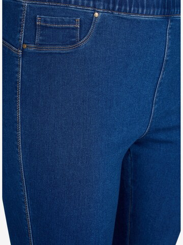 Zizzi - Skinny Jeggings em azul