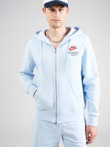 Nike Sportswear Sweat jacket in Blue