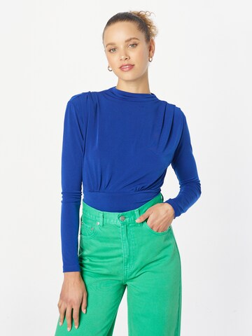 Trendyol Shirt Bodysuit in Blue: front
