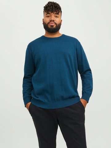 Jack & Jones Plus Pullover in Blau: Vorderseite