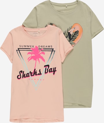 NAME IT T-Shirt 'Vix' in Pink: predná strana